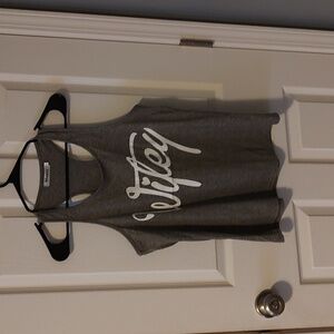 Mansy Womens Cropped Wifey Tank
